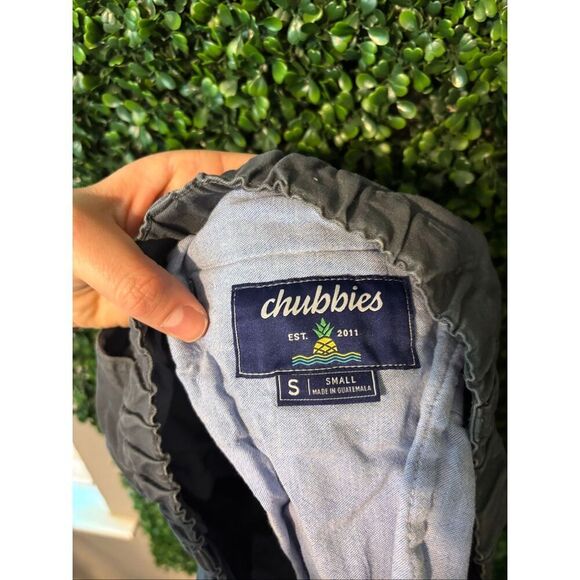 Chubbies Mens Casual Stretch Shorts 5.5 Inch Inseam Unlined Gray Size Small - Picture 3 of 4